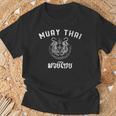 Muay Thai Twin Tiger Kickboxing MMA T-Shirt T-Shirt Gifts for Old Men Muay Thai Twin Tiger Kickboxing MMA T-Shirt T-Shirt Gifts for Old Men