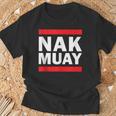 Nak Muay Thai Fighter T-Shirt Gifts for Old Men