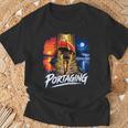 Portaging Canoe Wilderness Adventure Scenic Graphic T-Shirt Gifts for Old Men
