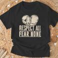 Respect All Fear None Muay Thai T-Shirt Gifts for Old Men Respect All Fear None Muay Thai T-Shirt Gifts for Old Men