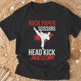 Rock Paper Scissors Head Kick I Win Muay Thai T-Shirt Gifts for Old Men Rock Paper Scissors Head Kick I Win Muay Thai T-Shirt Gifts for Old Men