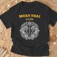 Sak Yant Muay Thai Art Tattoo Twin Tiger Kickboxing Thailand T-Shirt Gifts for Old Men Sak Yant Muay Thai Art Tattoo Twin Tiger Kickboxing Thailand T-Shirt Gifts for Old Men