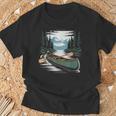 Solo Canoe Tourer Who Knows Every Rapid Campsite Portage T-Shirt Gifts for Old Men