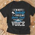 Swim Dad Voice Swimming Dad Of A Swimmer Father T-Shirt Gifts for Old Men