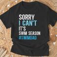 Swim Season Swim Dad Of A Swimmer Father Swimming Dad T-Shirt Gifts for Old Men