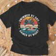 Swimmer By Day Gamer By Night Swimming Vintage Gaming Swim T-Shirt Gifts for Old Men