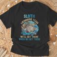 Swimmer Swim Sloth Swimming Team Retro T-Shirt Gifts for Old Men Swimmer Swim Sloth Swimming Team Retro T-Shirt Gifts for Old Men