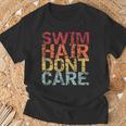 Swimming Pool Diving Sport Swimmer Swim Hair Dont Care T-Shirt Gifts for Old Men Swimming Pool Diving Sport Swimmer Swim Hair Dont Care T-Shirt Gifts for Old Men