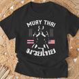 Thailand American Flag Muay Thai Thai Boxing Women Girls Kids Men T-Shirt T-Shirt Gifts for Old Men