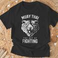 Tiger Muay Thai And Kickboxing T-Shirt Gifts for Old Men