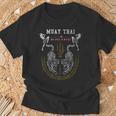 Twin Tiger Sak Yant Muay Thai Fighter Tee Martial Art T-Shirt Gifts for Old Men