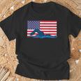 USA Flag Swimmer Swimming Sport Athlete Swim Swimming T-Shirt Gifts for Old Men USA Flag Swimmer Swimming Sport Athlete Swim Swimming T-Shirt Gifts for Old Men