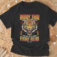 Vintage Muay Thai Twin Tiger Art Of 8 Limbs T-Shirt Gifts for Old Men