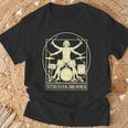 Vitruvian Drummer Drum Kit Music Lover Musician Men T-Shirt Gifts for Old Men Vitruvian Drummer Drum Kit Music Lover Musician Men T-Shirt Gifts for Old Men