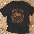 Weathered Muay Thai Fighter Thai Boxing Warrior Art T-Shirt Gifts for Old Men