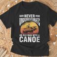 Women's Canoe Old Man T-Shirt Gifts for Old Men