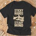 Women's Sticky Hands Steady Mind Muay Thai Boxing T-Shirt Gifts for Old Men