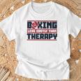 Boxing Less Costly Than Therapy Muay Thai Boxing T-Shirt Gifts for Old Men