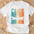 Canoe Vintage Canoeing Retro Canoe Paddling Raglan Baseball Tee T-Shirt Gifts for Old Men