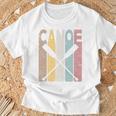 Canoe Vintage Canoeing Retro Canoe Paddling T-Shirt Gifts for Old Men