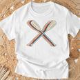 Canoeing Canoe Paddle Paddling Retro Line Art Raglan Baseball Tee T-Shirt Gifts for Old Men Canoeing Canoe Paddle Paddling Retro Line Art Raglan Baseball Tee T-Shirt Gifts for Old Men