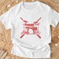 Drum Kit Percussion For Drummer Percussionist Musician T-Shirt Gifts for Old Men