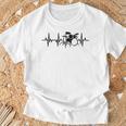 Drum Kit Pulse Line Rock Artist Drum Set Sweatshirt T-Shirt Gifts for Old Men