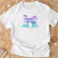 Drum Kit Set Drummer Pullover T-Shirt Gifts for Old Men Drum Kit Set Drummer Pullover T-Shirt Gifts for Old Men