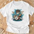 Drum Set Drumming Drummers Drum Kits Music T-Shirt Gifts for Old Men