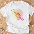 Drummer Drumsticks Fist Drum Kit Sweatshirt T-Shirt Gifts for Old Men