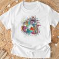 Drums Pop Art Drummer Drum Kit T-Shirt Gifts for Old Men Drums Pop Art Drummer Drum Kit T-Shirt Gifts for Old Men