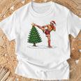 Festive Muay Thai Santa Christmas T-Shirt Gifts for Old Men