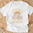 I'm Retired My Only Boss Is My Drum Kit Drums Drummer Raglan Baseball Tee T-Shirt Gifts for Old Men I'm Retired My Only Boss Is My Drum Kit Drums Drummer Raglan Baseball Tee T-Shirt Gifts for Old Men