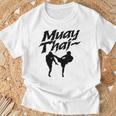 Muay Thai Boxing Martial Arts Fighter T-Shirt Gifts for Old Men