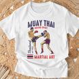 Muay Thai Boxing Spirit Martial Art T-Shirt Gifts for Old Men