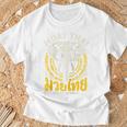 Muay Thai Thailand Fighter Martial Arts Son Of The Ishan Tee Raglan Baseball Tee T-Shirt Gifts for Old Men
