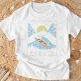 Paddle Retro Style Canoe & Outdoors Simple Canoeing Graphic T-Shirt Gifts for Old Men