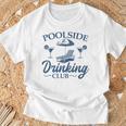 Pool Adult Poolside Drinking Club Summer Swimming Pool Party T-Shirt Gifts for Old Men