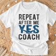 Repeat Yes Swim Coach Swimming Coach T-Shirt Gifts for Old Men Repeat Yes Swim Coach Swimming Coach T-Shirt Gifts for Old Men