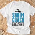 Swim Coach Swimmer Coach Swimming Coach T-Shirt Gifts for Old Men