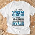 Swim Coach Swimming Coach T-Shirt Gifts for Old Men