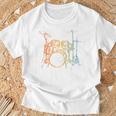 Vintage Drummer Drum Kit T-Shirt Gifts for Old Men Vintage Drummer Drum Kit T-Shirt Gifts for Old Men