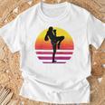 Women's Thai Boxer Thai Boxing Muay Thai Raglan Baseball Tee T-Shirt Gifts for Old Men
