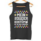 2000Er Outfit Damen 2000Er Geschenke Herren Retro Party Chwarz Erwachsene Tank Top