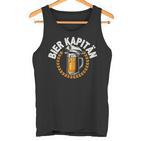 Bier Kapitän Lustig Bootauf Trinkpruch Herren Männer Tank Top
