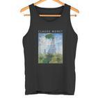 Claude Monet Lustiges Kunstonnenschirm Impressionismus Gemälde Herren Damen Lustige Kleidung Kunst Geschenk Ölgemälde Tank Top