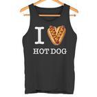 Für Den Einzigartigen Hotdog-Liebhaber I Love Hot Dogs Tank Top