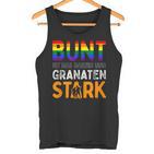 For Future 'Bunt Ist Das Dasein Und Granatenstark' Für Gute Laune -Erwachsenen Chwarz Tank Top