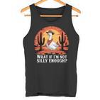 Was Ist Wenn Ich Nicht Albern Genug Bin Lustiger Dummer Goose-Meme-Humor Tank Top