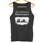 Landwirt Mais Häckseln Mein Lieblingssport Maistransport Tank Top